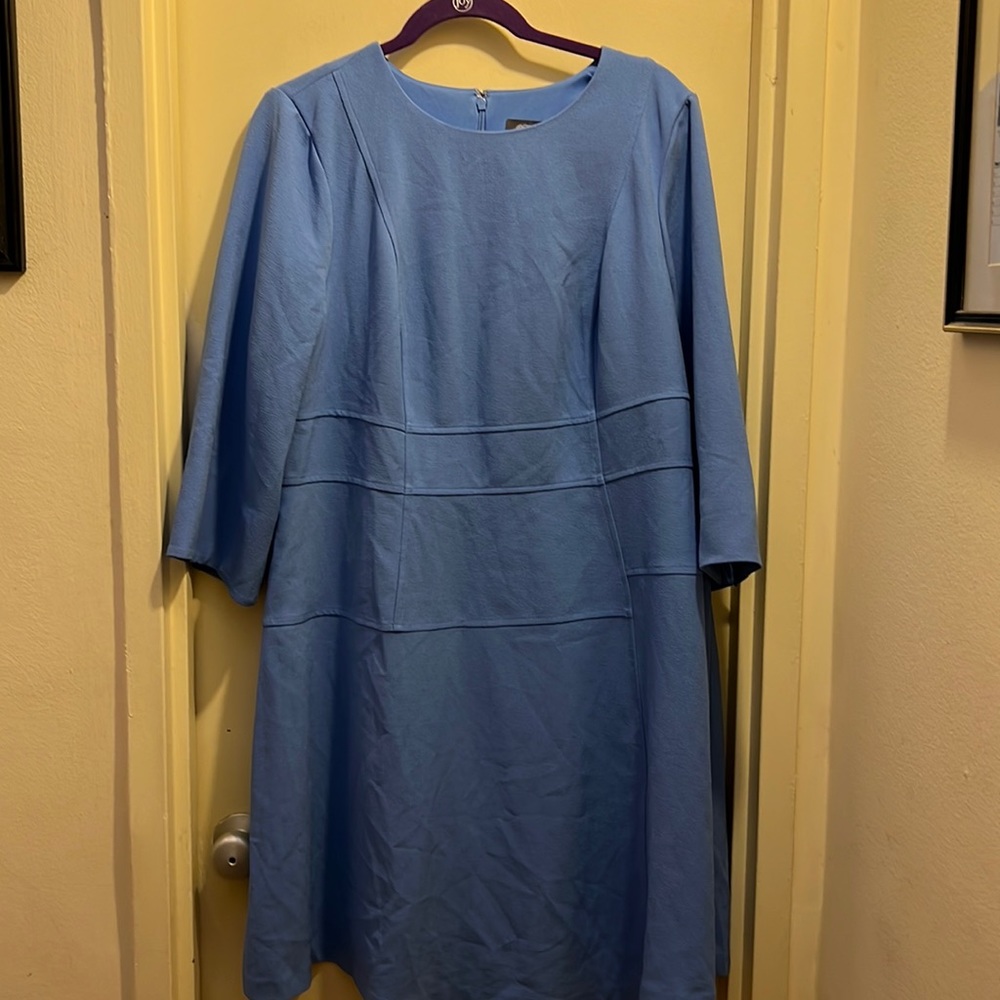 Vince Camuto blue A-line dress